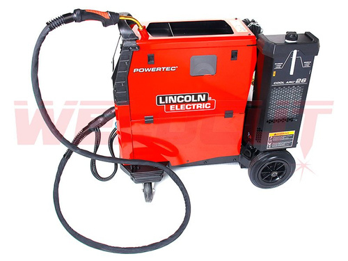 Lincoln Electric Powertec i380C Advanced MIG MAG Schweißgerät + Kühler COOL ARC®26