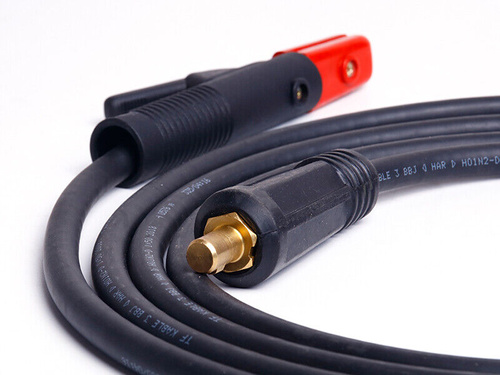 Set Schweißkabel + Dornstecker + Panther Elektrodenhalter