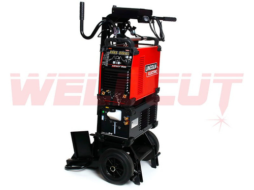 AC DC Lincoln Electric Aspect 200 Wig schweißgerät + Kühler Cool Arc 24 + Wagen Cart 24